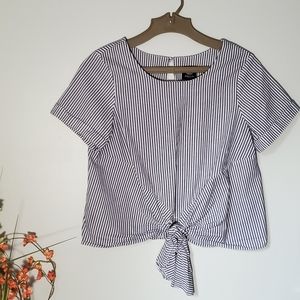 🐘BOBEAU striped top women blouse